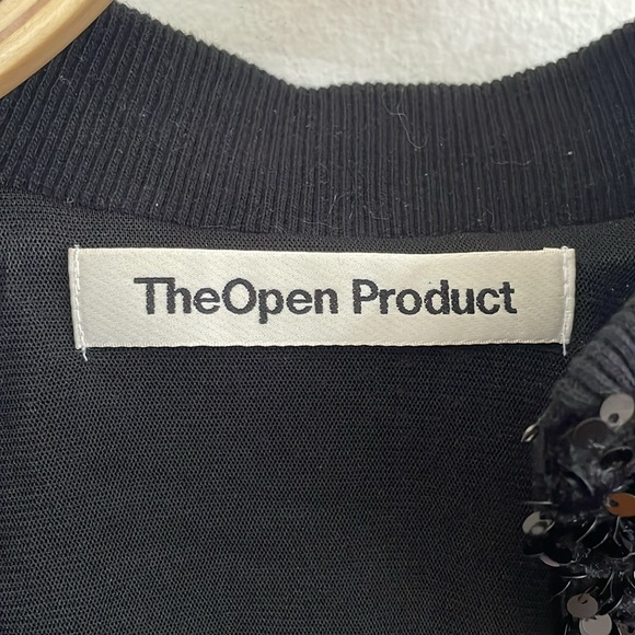 THE OPEN PRODUCT Women's Sequined Cropped Jacket Size 1 (US Small) - Picture 2 of 5